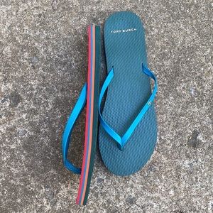 Tory Burch Leather Flip Flops